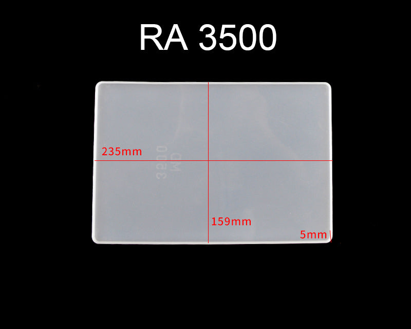 Clipboard Vertical File Folder Resin Moulds, Epoxy Resin Silicone Mould with Metal Accessories for Making File Folder Portfolio Drawing Board