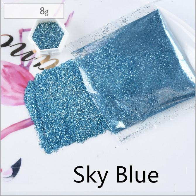 23 Colour Fine Glitter 8g per bag