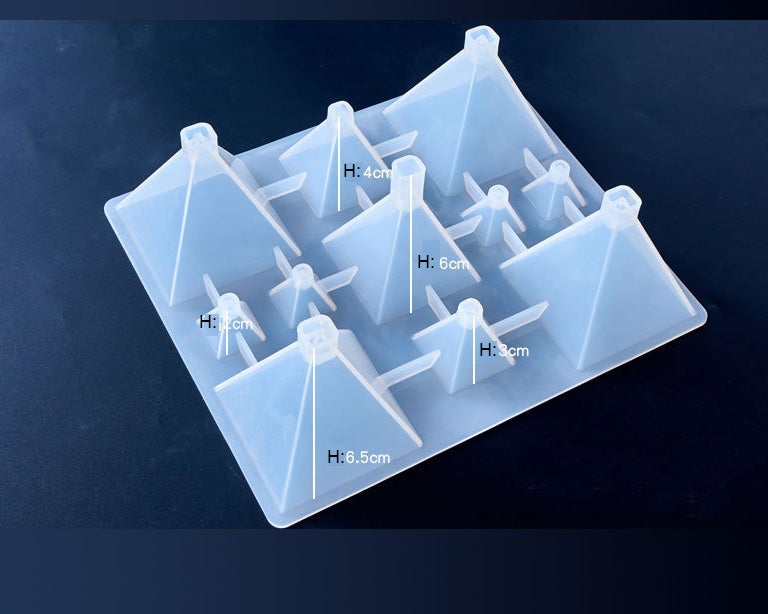 11 Pieces Pyramids Moulds Combo