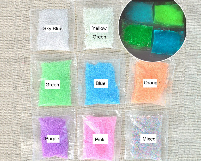 Glow in Dark Sand Art Resin Filler Photoluminescent Fluorescent