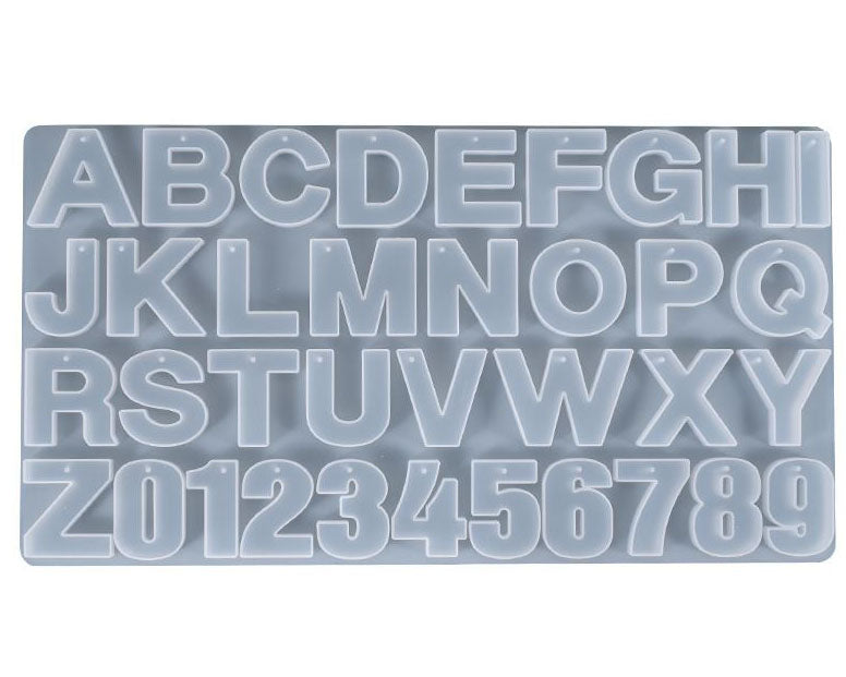 Alphabet Letter Number Moulds - with Hole