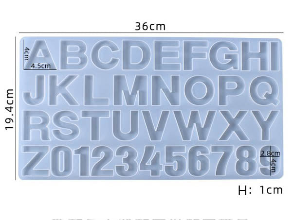 Alphabet Letter Number Moulds - 02