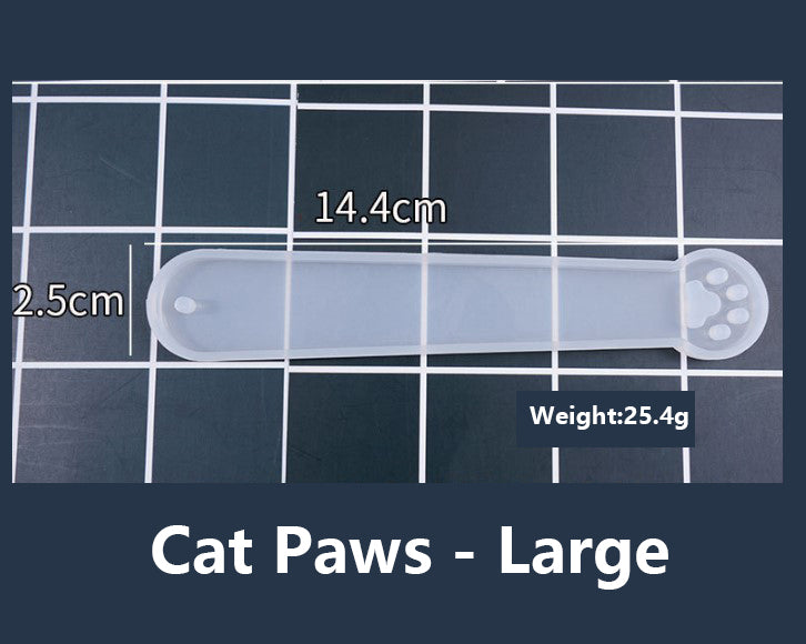 DIY Bookmark Resin Moulds Jewelry Making DIY Craft Tools - Cat Paws