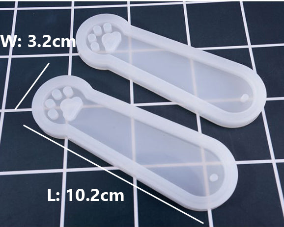 DIY Bookmark Resin Moulds Jewelry Making DIY Craft Tools - Cat Paws