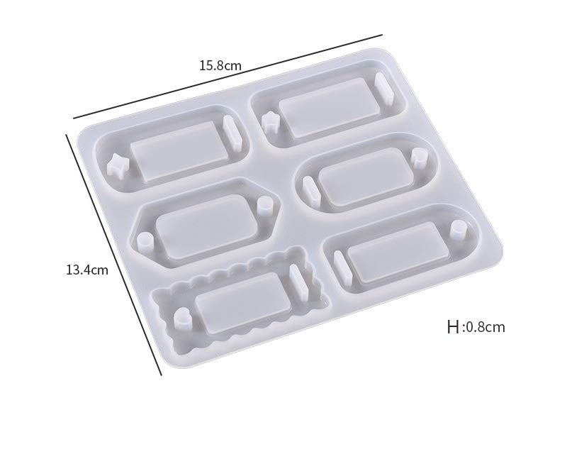 DIY Silicone Resin Moulds Earrings Pendant Epoxy Casting Moulds - 27