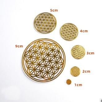 Metal Stickers for Resin Filler Crystal Pyramid Energy Generator Orgonite Pyramid Crafting Jewelry Making Accessory
