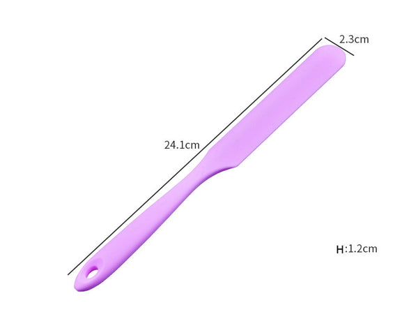 Mixing Stick Silicone Mould Reinforced Extended Cream Cake Mixing Scraper - BPA Free, Food Grade Material