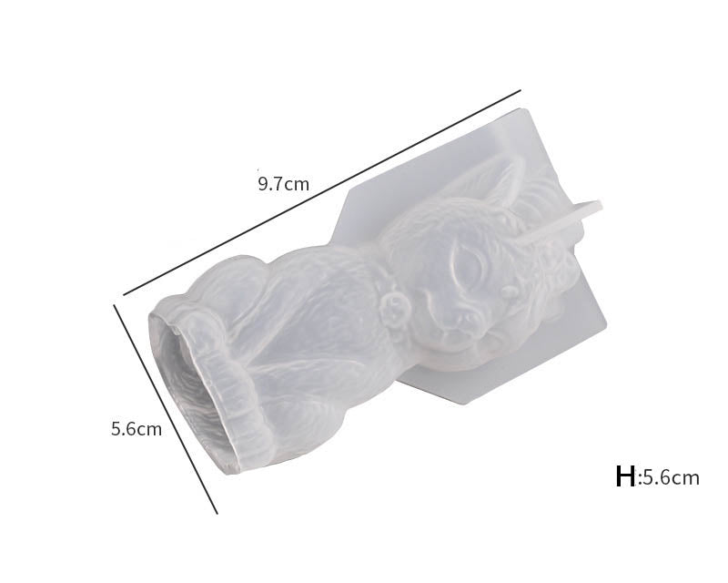 Gloss Mirror Magic Cat Ornament Demon Pirate Cat Key Pendant Silicone Moulds