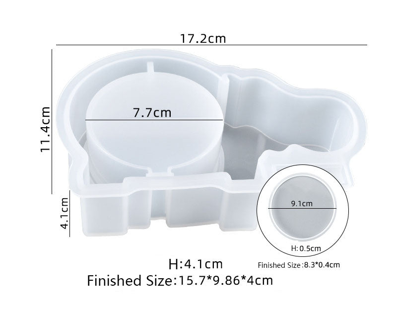 Money Box Money Bank Epoxy Silicone Casting Moulds for Money Storage with Lids