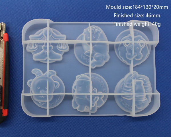 Horoscopes Silicone Mould - 01