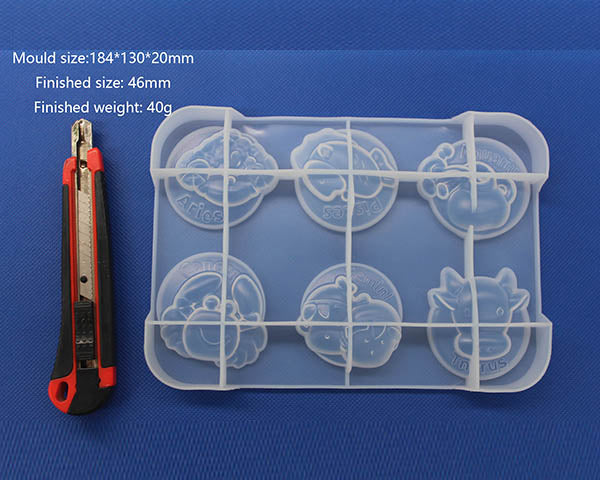 Horoscopes Silicone Mould-2