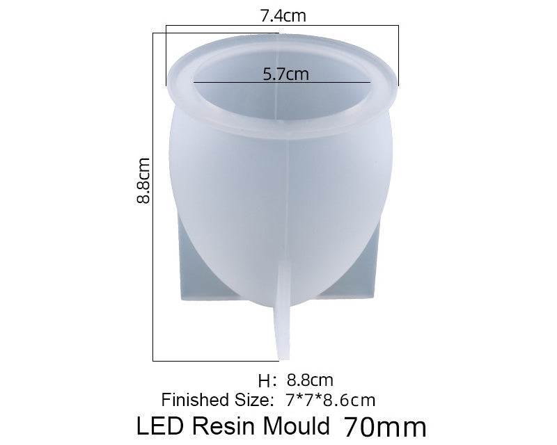 LED Resin Mould Resin Artist Home Decoration LED Night Light Mould