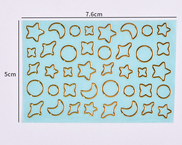 Metal Stickers for Resin Filler Crystal Pyramid Energy Generator Orgonite Pyramid Crafting Jewelry Making Accessory - 02