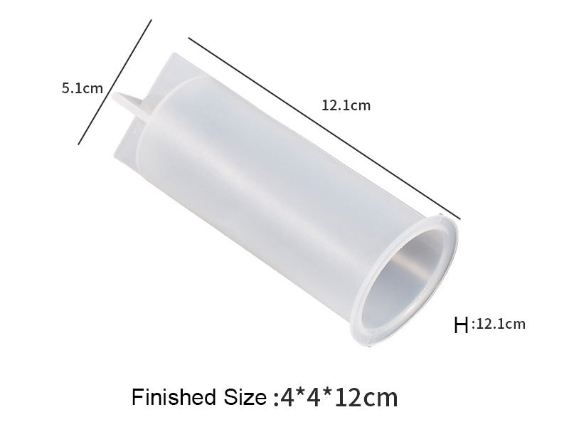 Candle Casting Mould with Resin, Cement, Candle - 06