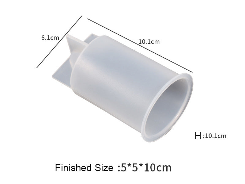 Candle Casting Mould with Resin, Cement, Candle - 06