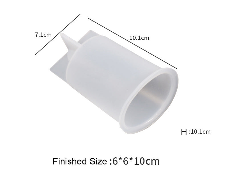 Candle Casting Mould with Resin, Cement, Candle - 06