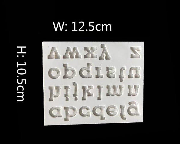 Alphabet Letter Number Moulds - 04  Lowercase