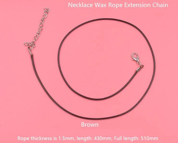Necklace Wax Rope Extension Chain