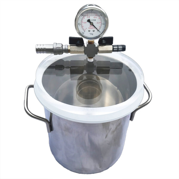 6.2L Degassing Vacuum Chamber Pump Remove Air/Bubble From Resin And Silicone Systems