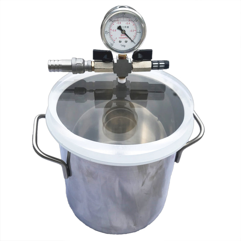 12.3L Degassing Vacuum Chamber Pump Remove Air/Bubble From Resin And Silicone Systems