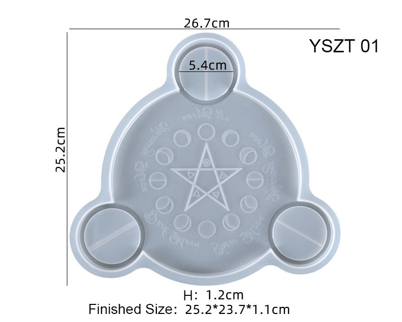 Candle Holder Moulds - Moon Phases