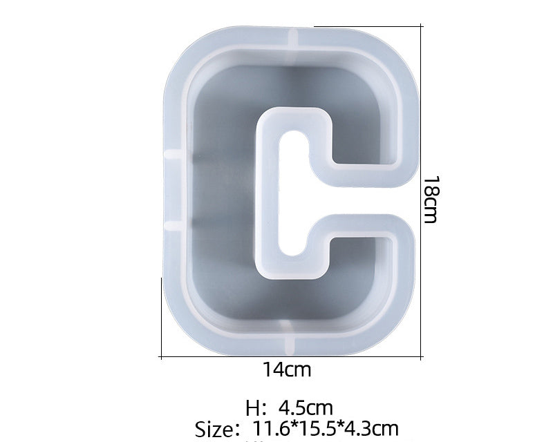 Alphabet Letter Moulds Individual Super Large Resin Art NZ