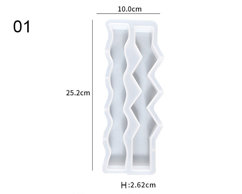 Candle Casting Mould with Resin, Cement, Candle - 01