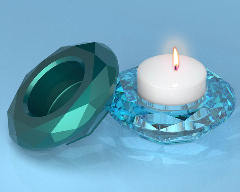 Candle Holder Moulds - Diamond