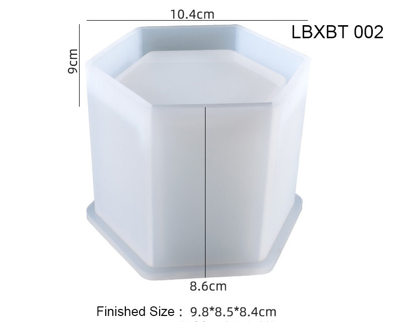 DIY Plant Pot mould, Cube and Cylinder Resin Planter moulds, Square Silicone moulds, DIY Flower Pot moulds, Pen Holder moulds