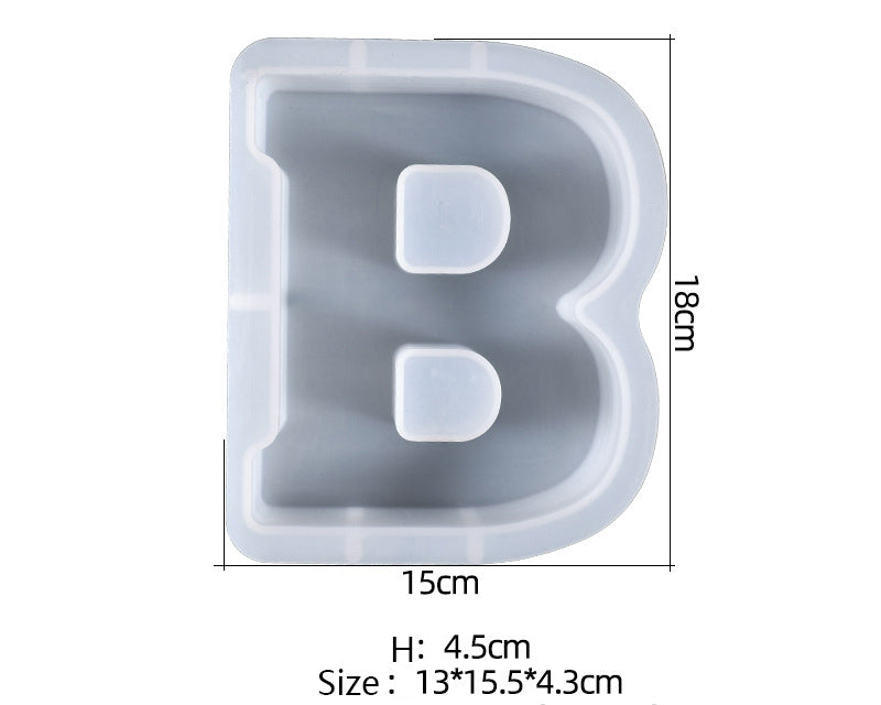 Alphabet Letter Moulds Individual Super Large Resin Art NZ