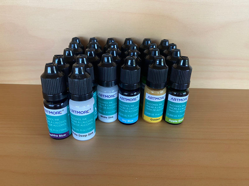 Liquid Epoxy Resin Dye Alcohol Ink- 10ml each - 02