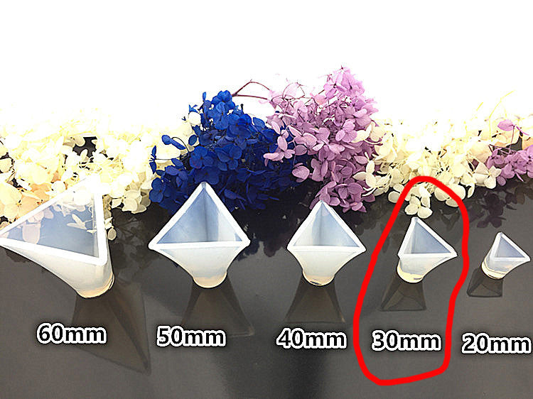 Triangular Cone Moulds Hexagonal Silicone Resin Moulds Super flexible, Super Transparent Clear, Moulds for Casting with Resin, Cement, Candle