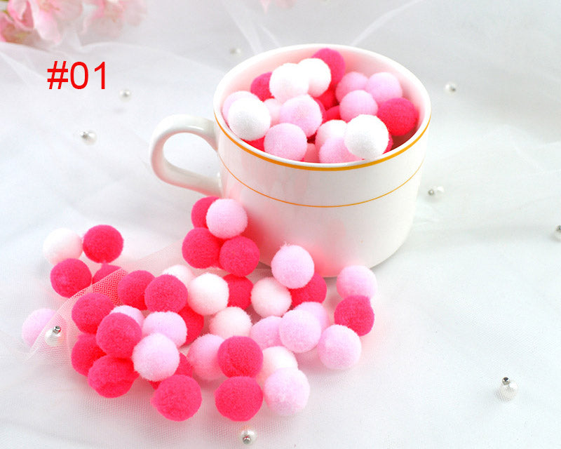 Assorted Pompoms Multicolor Arts and Crafts Pom Poms Balls for DIY Art Creative Crafts Decorations