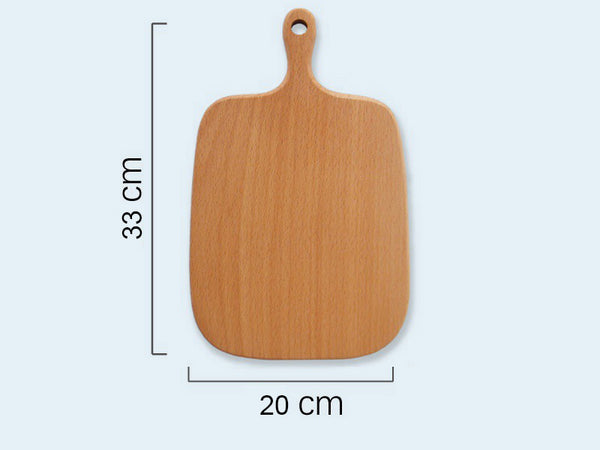 Creative Solid serving board, wooden kitchen cutting board, multi-functional bread board and serving tray.