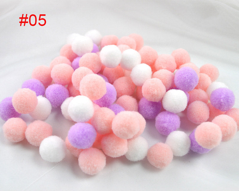 Assorted Pompoms Multicolor Arts and Crafts Pom Poms Balls for DIY Art Creative Crafts Decorations