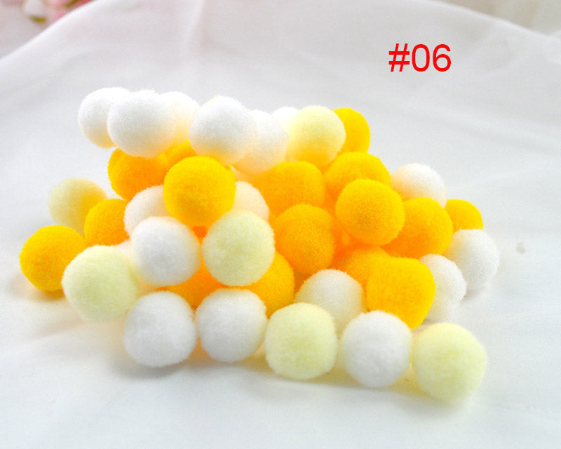 Assorted Pompoms Multicolor Arts and Crafts Pom Poms Balls for DIY Art Creative Crafts Decorations