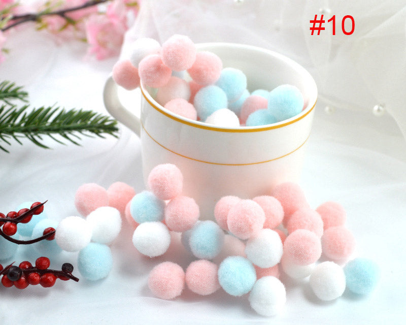Assorted Pompoms Multicolor Arts and Crafts Pom Poms Balls for DIY Art Creative Crafts Decorations