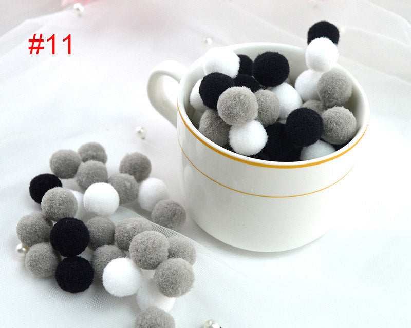 Assorted Pompoms Multicolor Arts and Crafts Pom Poms Balls for DIY Art Creative Crafts Decorations