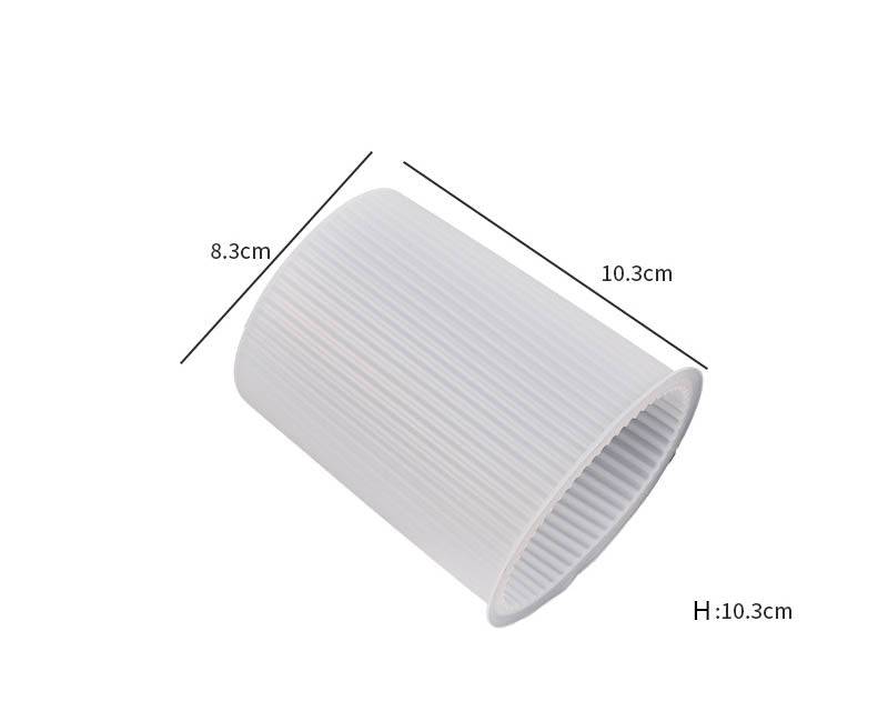 Candle Casting Mould with Resin, Cement, Candle - 02