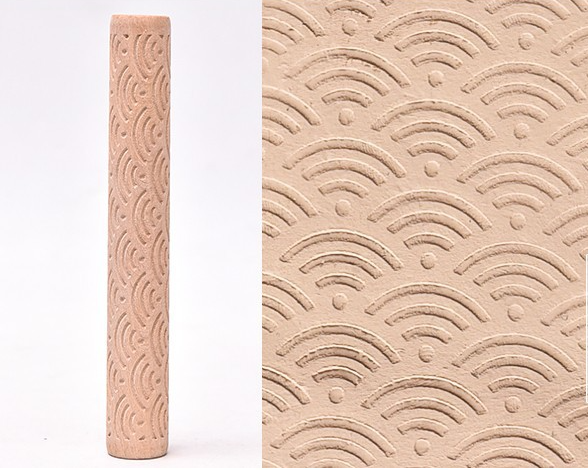 Textured Roller for Clay Pottery - Wood Embossed Rod Clay Pottery Sculpture Tools