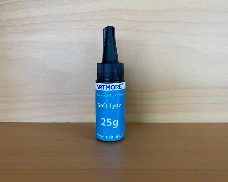UV Activated Art Resin - Soft Transparent UV Resin Crystal Clear Glue Sunlight Ultraviolet Curing Resin Liquid Glue for DIY Crafts