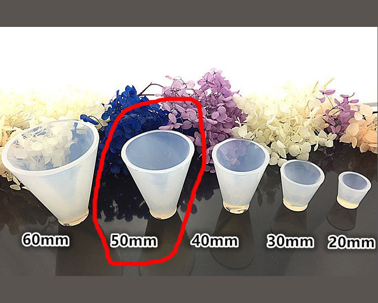 Cone Moulds Hexagonal Silicone Resin Moulds Super flexible, Super Transparent Clear, Moulds for Casting with Resin, Cement, Candle