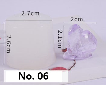 Crystal Moulds Silicone Growing Crystal Cluster Quartz Rock Mould for Polymer Clay, Fondant Cake Decoration