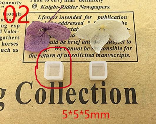 DIY Silicone Resin Moulds Stud Earrings Pendant Epoxy Casting Moulds Jewelry Making Handmade Craft