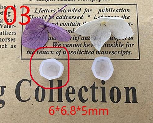 DIY Silicone Resin Moulds Stud Earrings Pendant Epoxy Casting Moulds Jewelry Making Handmade Craft