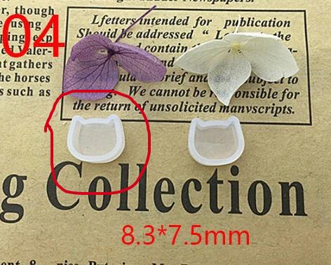 DIY Silicone Resin Moulds Stud Earrings Pendant Epoxy Casting Moulds Jewelry Making Handmade Craft