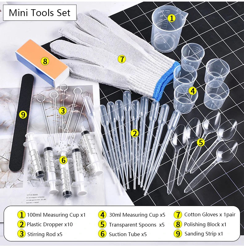 34pcs Resin Tools Set - Mini Starter Kit