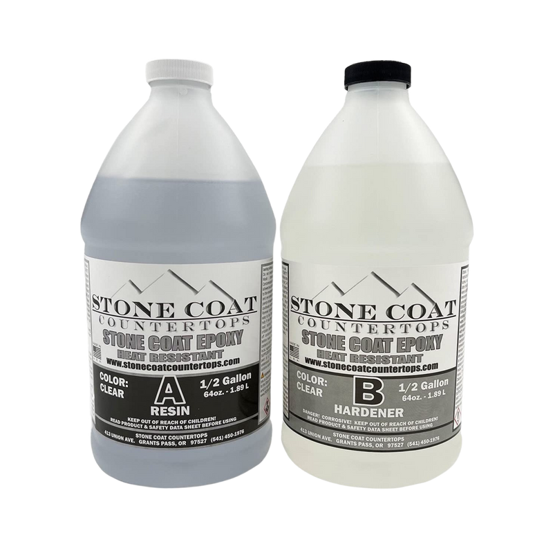 Stone Coat Countertops - Epoxy Resin Kit  1 : 1 by Volume - HEAT RESISTANT