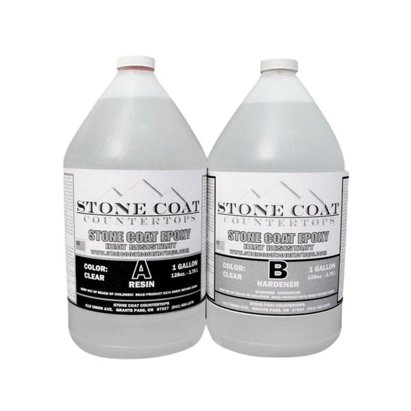 Stone Coat Countertops - Epoxy Resin Kit  1 : 1 by Volume - HEAT RESISTANT