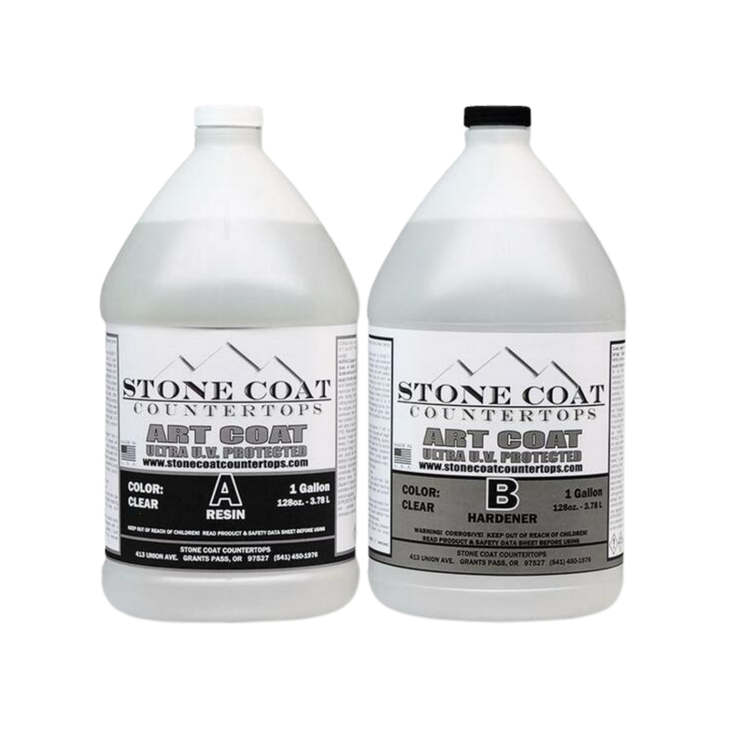 Stone Coat Countertops - Epoxy Resin for Art 1 : 1 by Volume - ULTRA UV PROTECTED + HEAT RESISTANT
